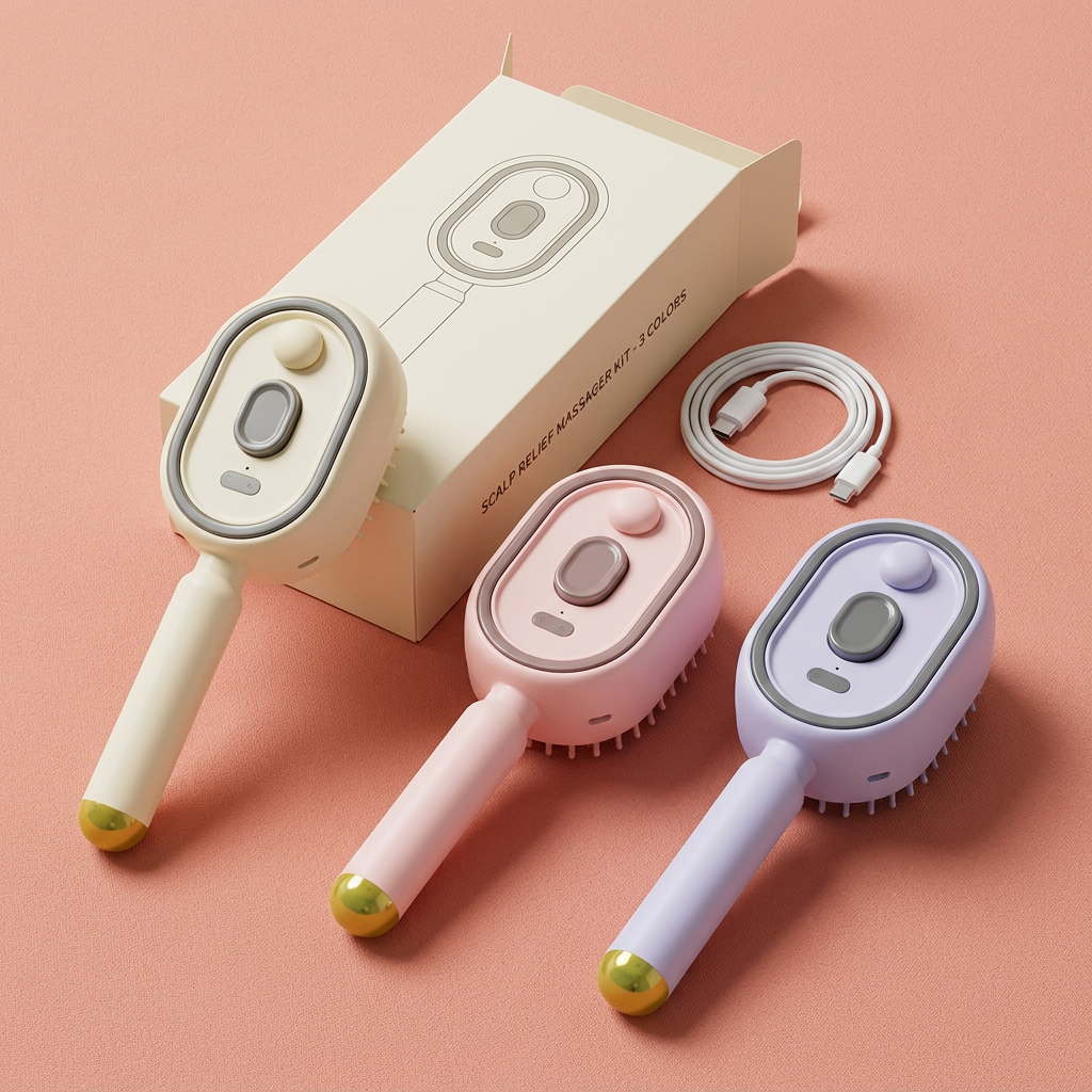 Kit completo da escova massageadora HairBrush